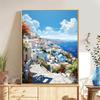 5d DIY Алмазная картина Вышивка крестом Средиземноморский пейзаж Изделия ручной работы Алмазная вышивка Мозаика Домашний декор