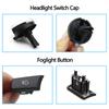 LHD RHD Headlight Lamp Rotary Button Foglight Switch Cover Panel Trim For BMW 5 5GT 6 7 X3 X4 Series F10 F11 F07 F06 F01 F25