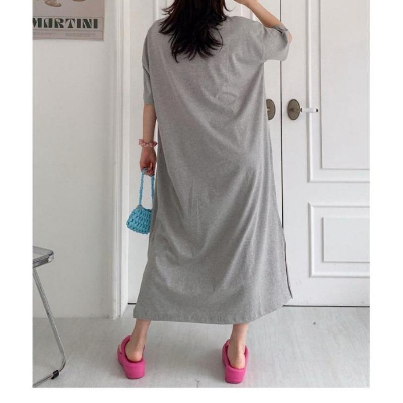 Женское летнее новое свободное платье-футболка с короткими рукавами, тонкая ночные рубашки большого размера с эффектом затенения живота