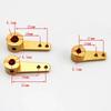 Single SteeringArm Tiller 1 Pc 3.1/4.1/5.1MM Aluminum Alloy Arms Boat Car For RC Model Gold Parts Screw Brand New