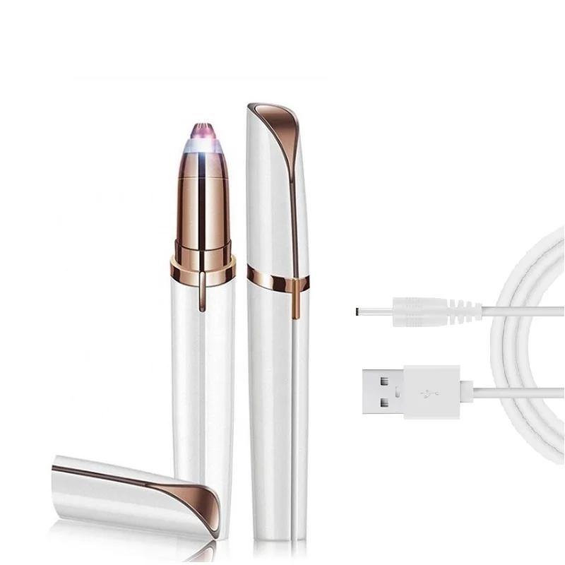 Электрический триммер для бровей USB Электробритва Новичок Скребок для бровей Женский Электрический Скребок для бровей Простой и Портативный