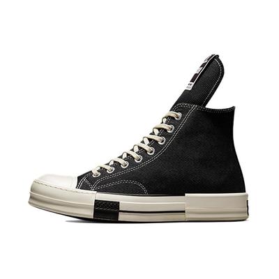 Rick Owens x DRKSHDW DRKSTAR Chuck 70 Высокие черные кроссовки унисекс Egret A00130C