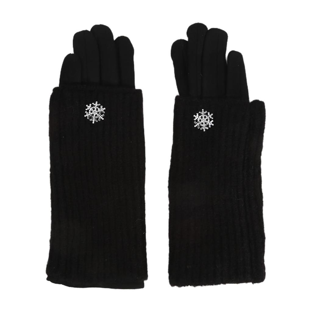 3 способа носить съемные вязаные перчатки Женские Зимние Сохраняющие тепло Сенсорные Модные Элегантные Мягкие Утепленные Защищающие от холода Перчатки