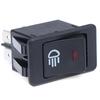 12V 35A Universal Car Red LED Fog Light Rocker Switch Dash Dashboard 4Pin