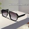 Casual and Versatile Retro Double Beam Large Frame Sunglasses Unisex Model Outdoor Beach Sunglasses UV400 Shades Eyewear
