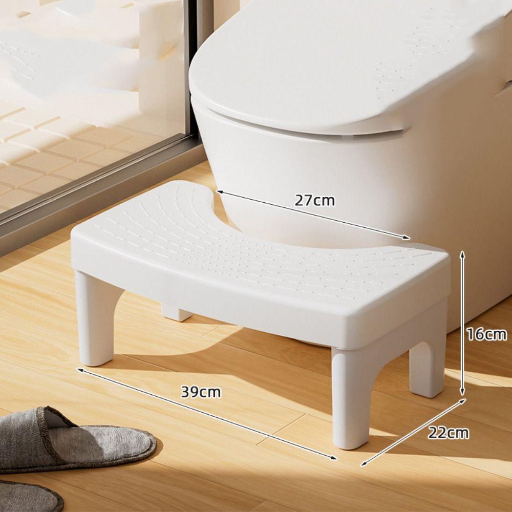 Plastic Foot Stool Non-slip Poop Stool Portable Toilet  Seat  Stool  Home Adult
