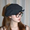 Cotton and Linen Striped Berets Y2k Painter Caps Vintage Octagonal Hat  Daily