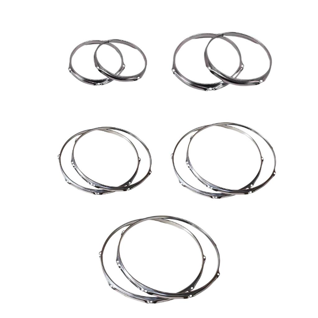 Bass Drum Hoops Batter 6 Hole Portable Percussion Sturdy Repairing Supplies Components for