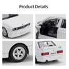 1:36 BMW M3 1987 Car Models  Alloy Die-Casting Toys With 2 Doors Opened Pull Back Function Vehicle Toy For Kids Children's Gifts