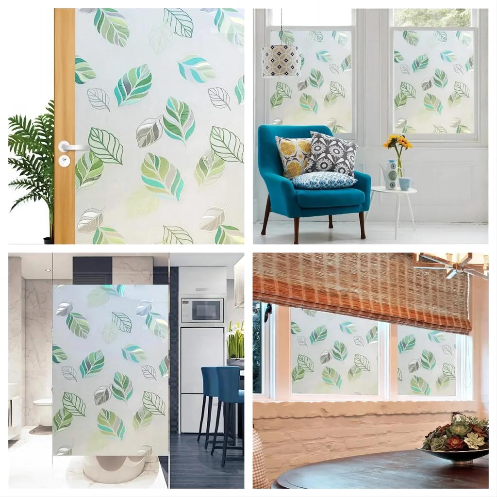 Пленка для защиты окон, витражные наклейки, декоративная тонировочная пленка для окон для дома, неклейкие наклейки на окна, защищающие от ультрафиолета