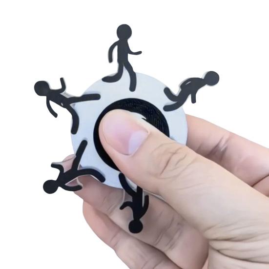 1/2 шт. Бегущий Стикмен Спиннер Игрушка Снятие Тревоги Визуальная Иллюзия Бегущий Человек Вращающийся