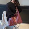 Retro Work Commuter Bag Women's Large Capacity 2025 New Winter Versatile Casual Shoulder Shopping Bag Tote Bag