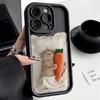 Матовый силиконовый чехол для телефона Cute Cat для iPhone 15 14 13 12 11 Pro Max Plus, цветной амортизирующий чехол