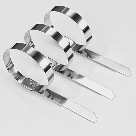 50 Pcs Metal Zip Ties Heavy Duty Stainless Steel Cable Ties for Outdoor Use Self-locking Wire Ties for Exhaust Wrap Chain Link Fence Parts