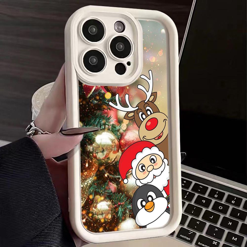Мягкий чехол Sky Eye Ladder для Xiaomi 14T Redmi 13c 14c Note 13 Pro Все модели Xiaomi Redmi Чехлы для телефонов NY33 Счастливого Рождества Санта-Клаус Рождественская елка