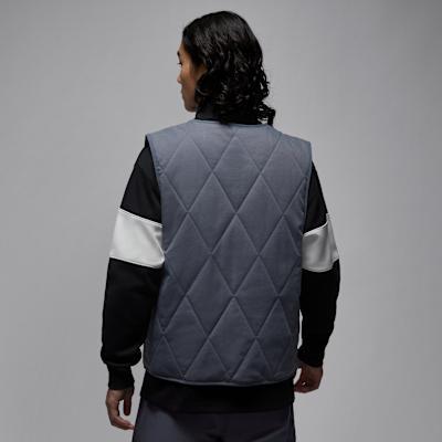Jordan Vests Men's Light Gray V Neck Moderate Other