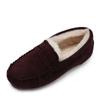 Женская зимняя повседневная обувь, новые мокасины, мягкие плоские нескользящие мокасины 2024 года, модные удобные теплые плюшевые туфли без застежек из хлопка для женщин