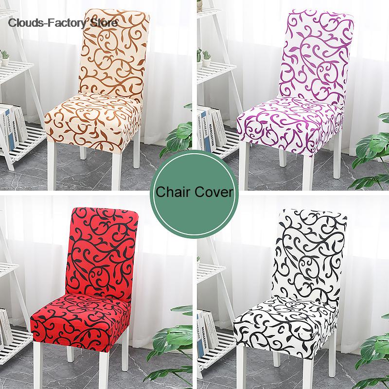 Pull flower Wedding Chair Covers Spandex Stretch Dining Banquet Slipcover Cover Party Decor Dining Room Seat Cover Washable