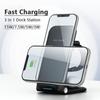 VAORLO 3in1 Qi Fast Wireless 15W Зарядное устройство для Apple Watch Для Airpods Зарядный держатель Док-станция для Iphone 14 14pro 13 13pro