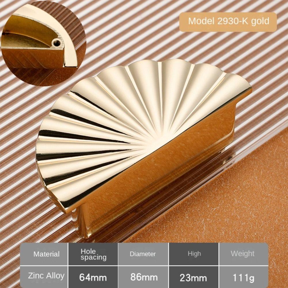 Полукруглая ручка в скандинавском стиле, веерообразные ручки для комода, ручки для дверцы шкафа, домашний декор