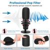 Pop Filter for Hyperx Microphone Foam Cover Furry Wind Hyperx Microphone Pop Filter Windscreen Cover for Combo Qu&s, + Muff, Qu&s Indoor/Outdoor Use,