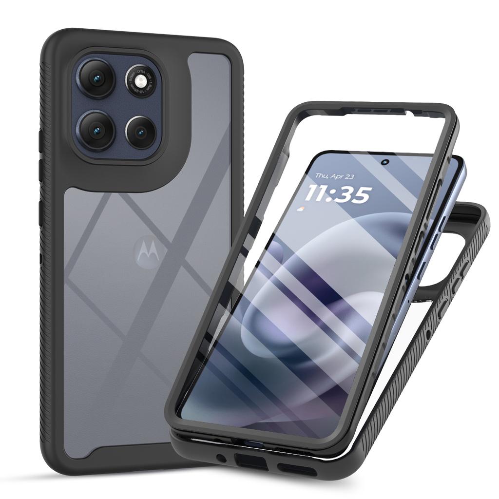 for Moto G86 5G Shockproof Clear Case Built in Screen Protector Full Body Rugged Defender Cover for Motorola G86, G56 5G Cases