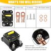 BAAU 50Amp Circuit Breaker W/Manual Reset Switch DC 12-48V High Amperage,W/Wire Lugs Copper Washer For Car Audio RV Marine Durab