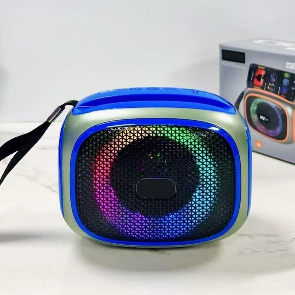 with Bass Wireless Phone Stand RGB Bluetooth Speaker Outdoor Computer Mobile Movies Speaker