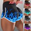Ladies High Waist Yoga Sports Shorts Ruched Push Up Gym Workout Hot Pants