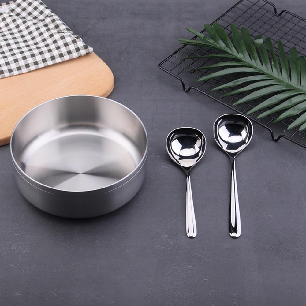 Creative Kitchen Tool Stainless Steel Thicken Cooking Dinner Scoop Soup Ladle Tableware Soup Spoon