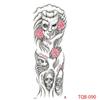 1 PC 480*170MM Large Temporary Tattoos Sleeve for Men Women Full Arm Selleve Tattoos Temporary Realistic Fake Wolf Tiger Lion Tattoo