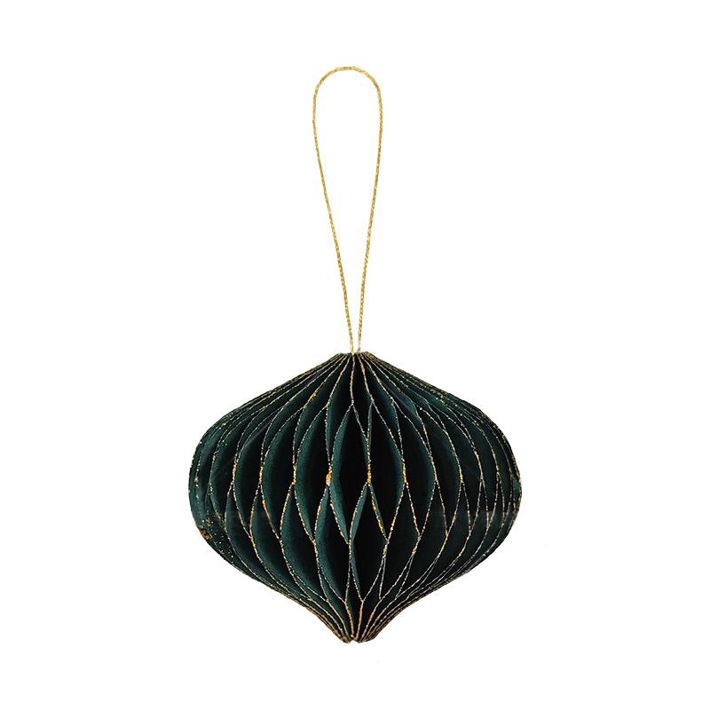 New Christmas Tree Ball Hanging Ornament Mini Paper Honeycomb Ball Pendants Home Christmas Decorations New Year Gift 2025