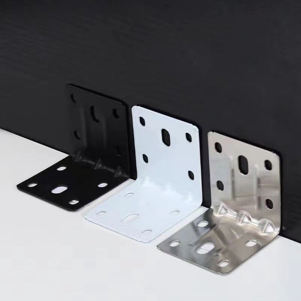 10 шт. железный мебельный уголок, устойчивый угловой соединитель 90 градусов для полок, стальное соединение