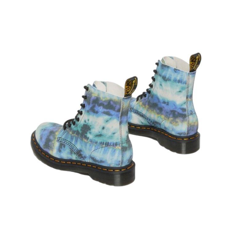 Доктор. Martens 1460 Pascal Кожаные ботинки на шнуровке Синие летние ботинки тай-дай (Женский) Женские кроссовки 27242400