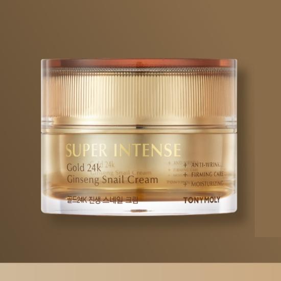 Tonymoly Крем Super Intense Gold 24k с женьшенем и улиткой 50 мл