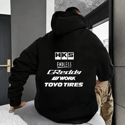 Мужская Модная Крутая Толстовка Япония JDM Модифицированный Автомобиль HKS ENDLESS Оверсайз Худи Мужчины Женщины Винтажная Повседневная Кофта Свитшот С Длинным Рукавом Пуловеры