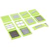 11-in-1 Stainless Steel Multipurpose Vegetable and Fruit Chopper, Green
