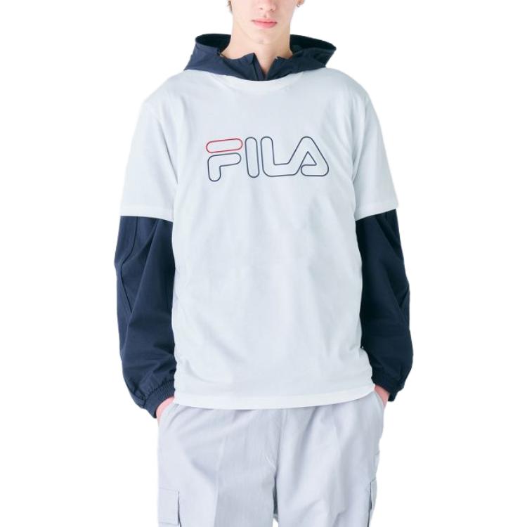 Fila Футболки Мужские Белые С Круглым Вырезом Умеренный Прямой Крой FS2RSF2102X-OWH