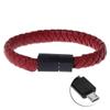 Кабель для передачи данных, браслет для быстрой зарядки, USB-зарядное устройство, кожаное портативное устройство для Android iPhone Type-C
