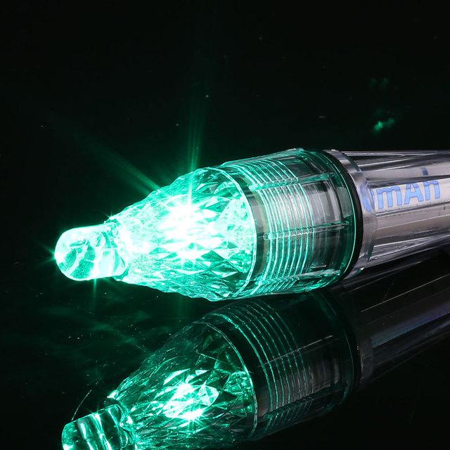 Waterproof Deep Drop Underwater Fish Attracting Lure LED Night Fishing Fishing Lamp 12CM Bait Transparent for 300M Under Water