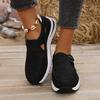 Shoes Casual Single Shoes Women's Flat-soled Thick-soled Fly-woven Velcro Dad Shoes Sneakers