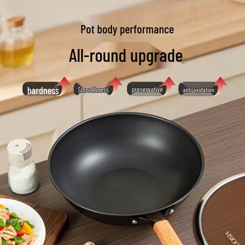 Corning Youzhiwei 32cm Fine Iron Non-stick Wok