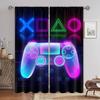 Technology Sense Game Handle Curtain Future Cool Sense, a Set of Two Pieces, Home Bedroom Living Room Curtain