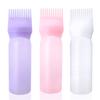 120ML Multicolor Plastic Empty Hair Dye Bottle With Graduated Scale and Applicator Brush Comb For Salon Hair Coloring Hairdress