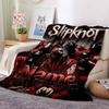 Custom Name Slipknot Flannel Blanket Throw Blanket Soft Warm Sofa Bed Camping Home Decor Unique Christmas Gift