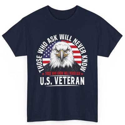 U S Veteran American Flag Eagle VeteranS Day Cotton T Shirt