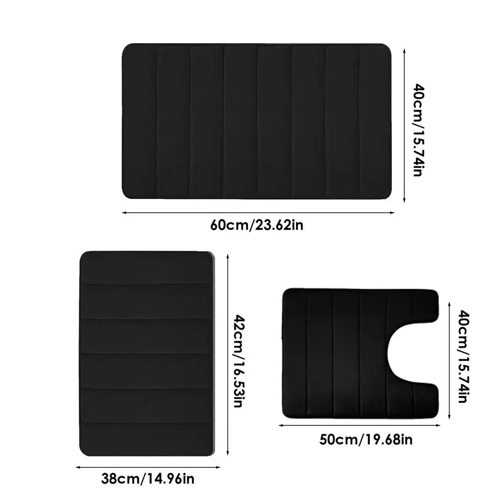 3 шт./компл. Быстросохнущие коврики для ванной, наборы, водопоглощающие мягкие коврики, новый коврик для пола в ванной для домашнего пола