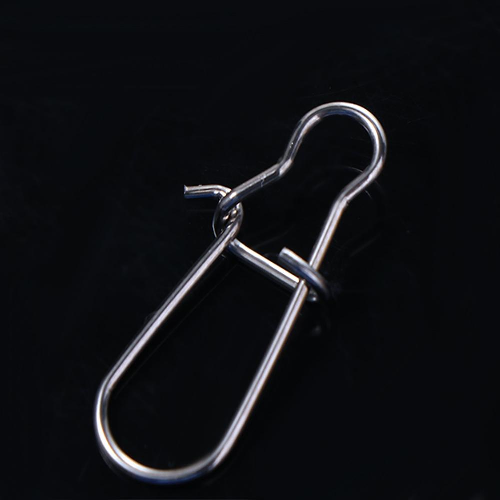 Steel For Lures Lock Snap Connector Swivel Lure Connector Fishing Snaps Clips Swivel Connector