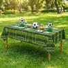 Disposable Football Theme Tablecloth Plastic Soccer Banner Soccer Table Cover  Table Decor