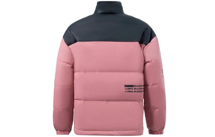 Li Ning Мужская пуховая куртка для скейтбординга Розовая AYMR117-5